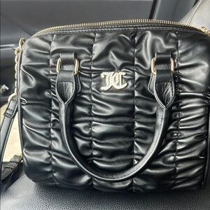 Juicy Couture Black and Gold Satchel Bag